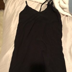 Black slip dress